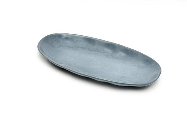Classica Oval Plate Reactive Blue - 35x17cm