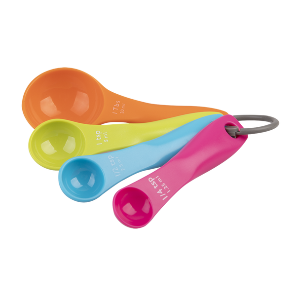 Appetito Measuring Spoons - Set of 4 - Multi-Coloured