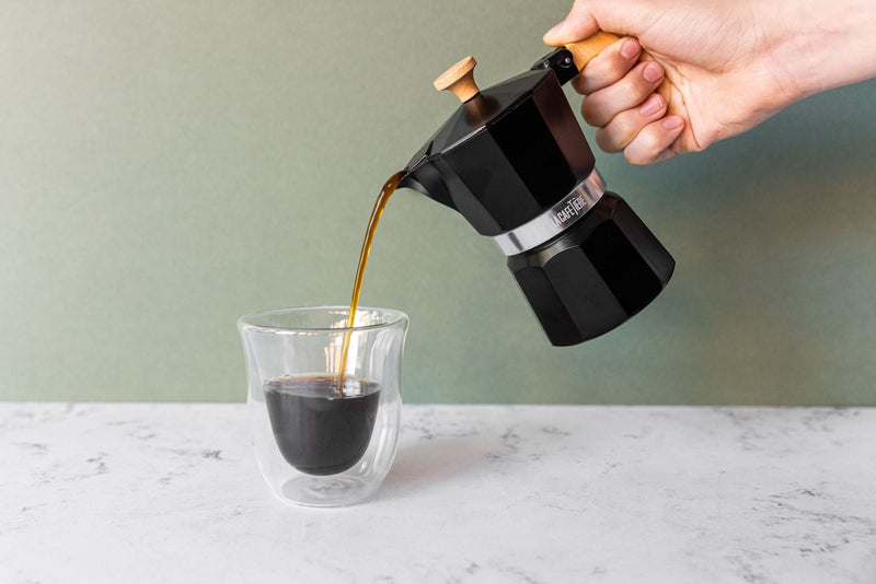 La Cafetière Venice Aluminium Espresso Maker - 3 Cup/150ml - Black