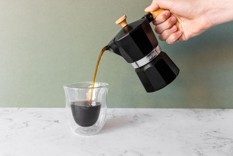 La Cafetière Venice Aluminium Espresso Maker - 6 Cup/290ml - Black