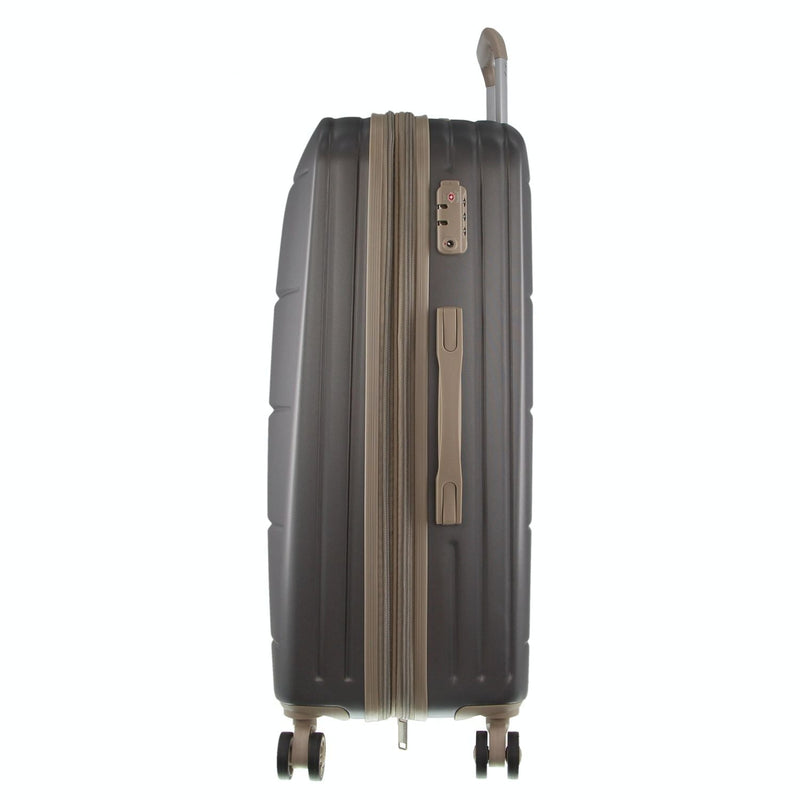Pierre Cardin Hard Shell 4 Wheel Suitcase - Medium - Graphite - Expandable