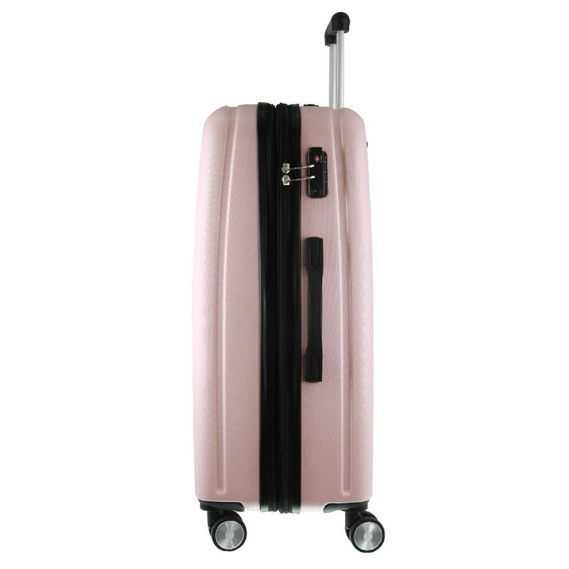 Pierre Cardin Hard Shell 4 Wheel - 3-Piece Luggage Set - Rose - Expandable