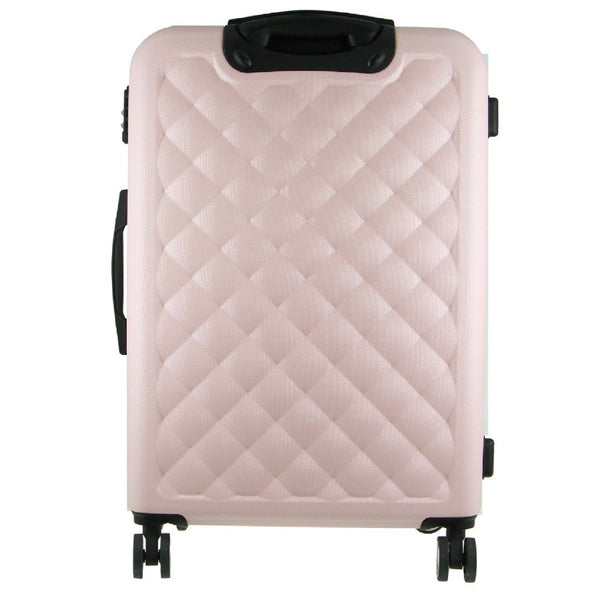 Pierre Cardin Hard Shell 4 Wheel Suitcase - Medium - Rose - Expandable