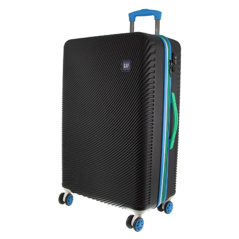 GAP 4 Wheel Hardcase Suitcases Set of 3 - Black - Expandable