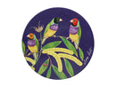 Maxwell & Williams Eloise Short Lyric Ceramic Round Coaster 10cm - Gouldian Finch