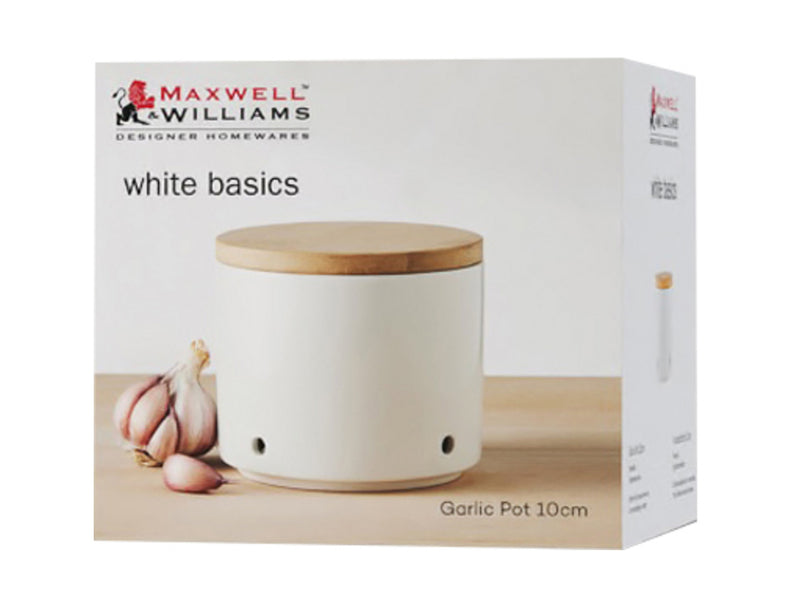Maxwell & Williams White Basics Garlic Pot - 10cm