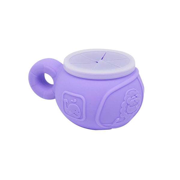 Marcus & Marcus Silicone Snack Bowl - Willo The Whale - Lilac