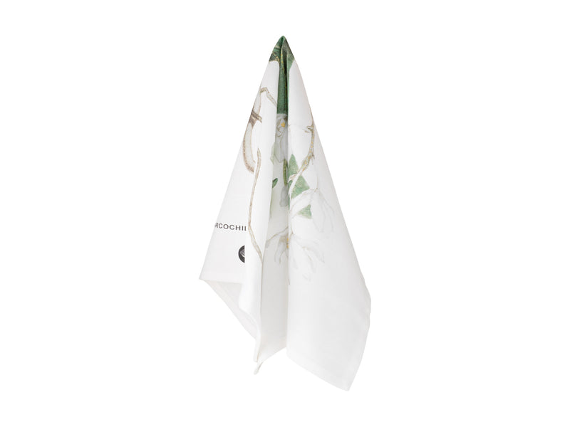 Maxwell & Williams Royal Botanic Gardens Australian Orchids Tea Towel 50x70cm - White
