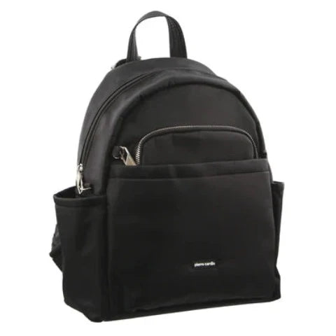 Pierre Cardin Nylon Anti - Theft Backpack - Black