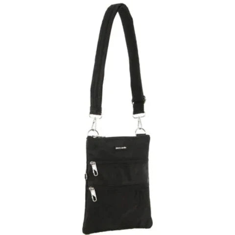 Pierre Cardin Anti - Theft Cross Body Bag Camouflage Colours- Black