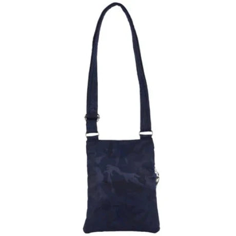 Pierre Cardin Anti - Theft Cross Body Bag Camouflage Colours- Navy