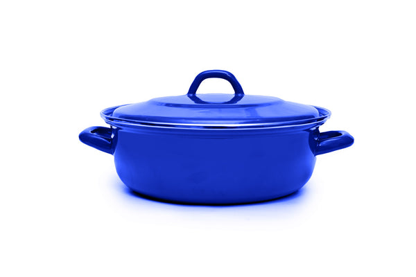 Classica Heavy Gauge Casserole with Lid Rotal Blue - 26cm