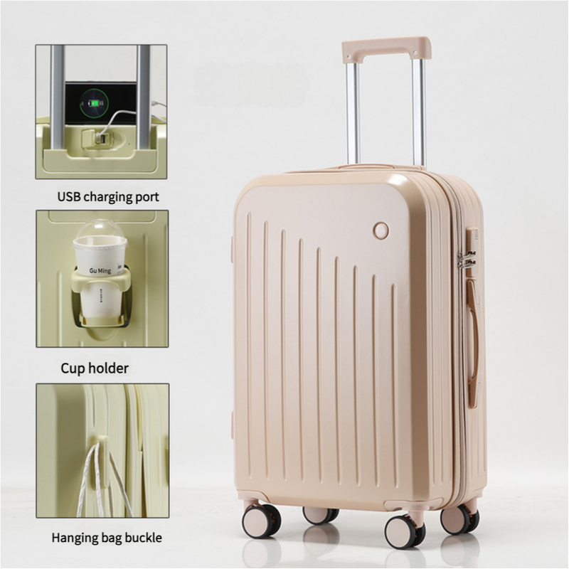 Smart Luggage Spinner Luggage With Charger Tprc 15-inch Smart