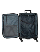 Pierre Cardin Soft Water-Repellent Spinner Suitcase - Cabin - Charcoal