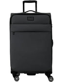 Pierre Cardin Soft Water-Repellent Spinner Suitcase - Cabin - Charcoal
