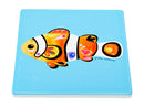 Maxwell & Williams Pete Cromer Ozzie Ocean Ceramic Square Coaster - Clown Fish