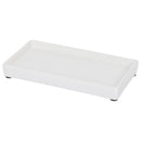 Soap Dispenser Dish - Ceramic - White - 17cm