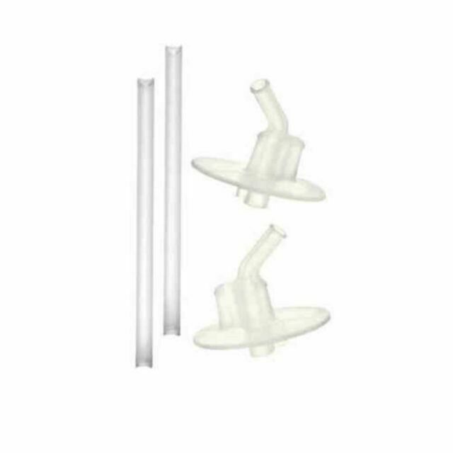 Thermos Funtainer 2 Replacement Straws & 2 Mouthpieces For Thermos Bottle - Clear