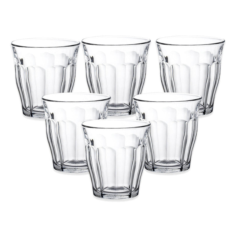 Duralex Picardie Clear Tumblers - Flared - 310ml - Set of 6 (Made in France)
