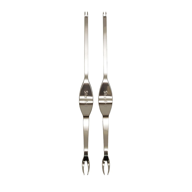 Edge Design Stainless Steel Seafood Forks - Set of 2
