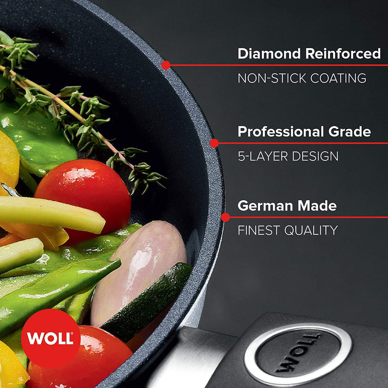 Woll Diamond Lite Fixed Handle Conventional Frypan - 32cm