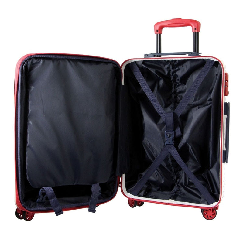 GAP 4 Wheel Hardcase Suitcases Set of 3 - White - Expandable