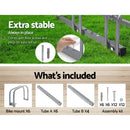 1 – 6 Bike Floor Parking Rack Instant Cycling Portable Racks Silver