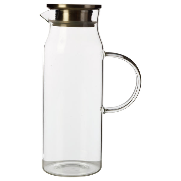 Maxwell & Williams Blend Glass Jug With Stainless Steel Lid 1.5L