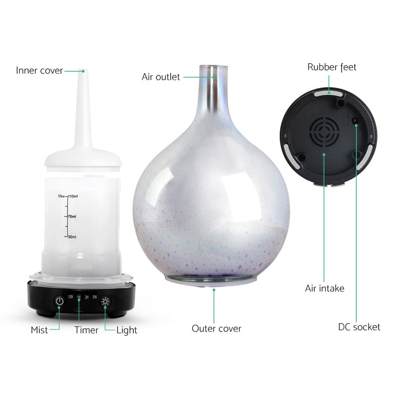 Aroma Diffuser Oil Firework Air Humidifier (3D LED Light) - 100ml