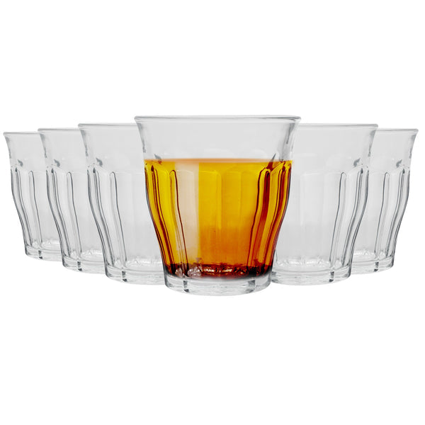 Duralex Picardie Clear Tumblers - Flared - 250ml - Set of 6 (Made in France)