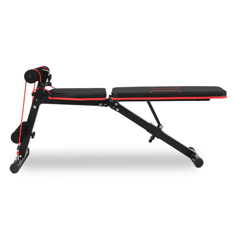 Adjustable FID Weight Bench Fitness Flat Incline Steel Frame