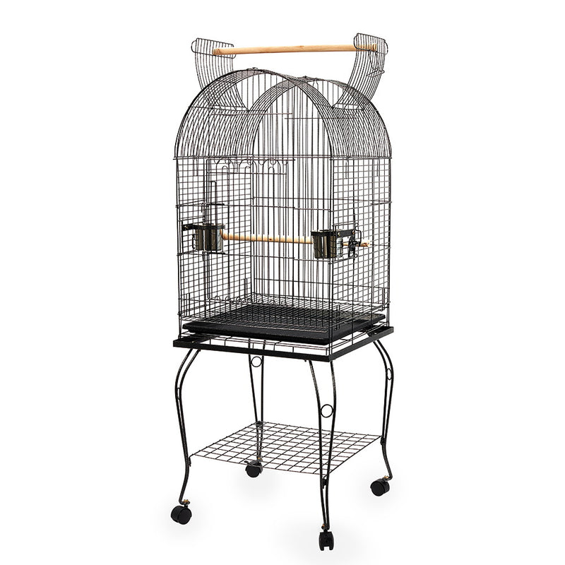 i.Pet  Bird Cage with Perch - Black (L)