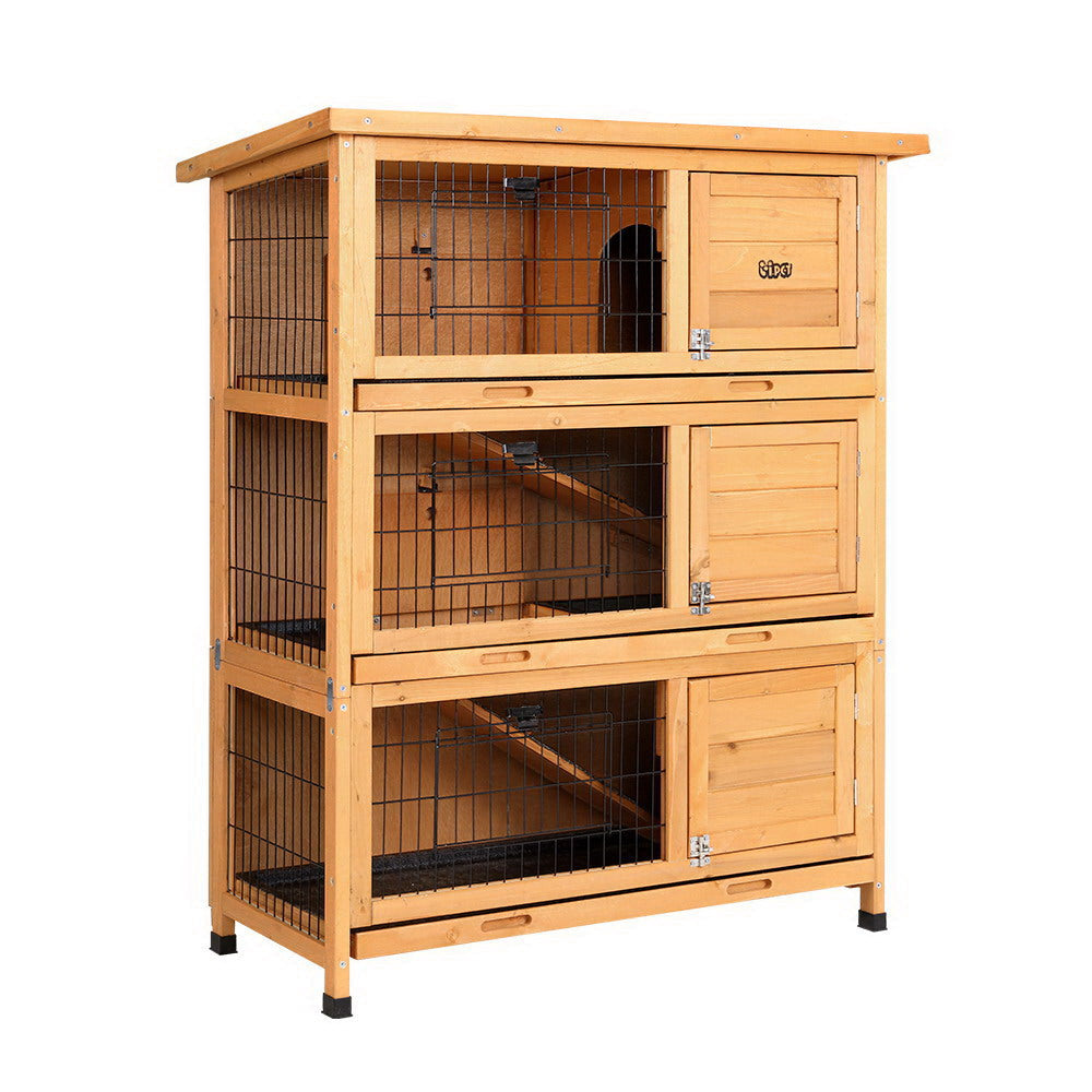 Large metal rabbit hutch best sale