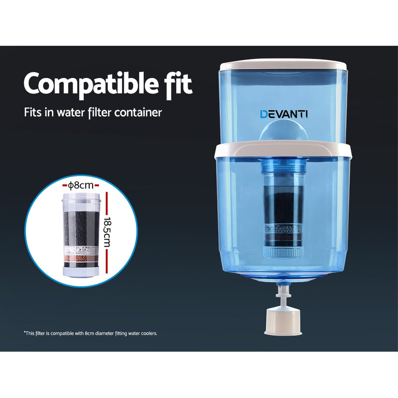 6-Stage Water Cooler w/ Dispenser Filter Purifier System Ceramic Carbon Mineral Cartridge