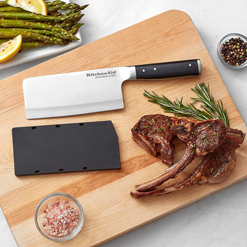 KitchenAid Gourmet Cleaver Knife With Sheath - 15cm