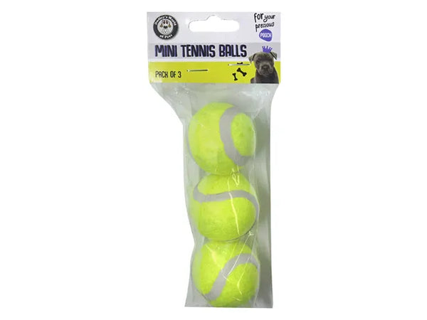Pet Playing Mini Tennis Balls - Set of 3