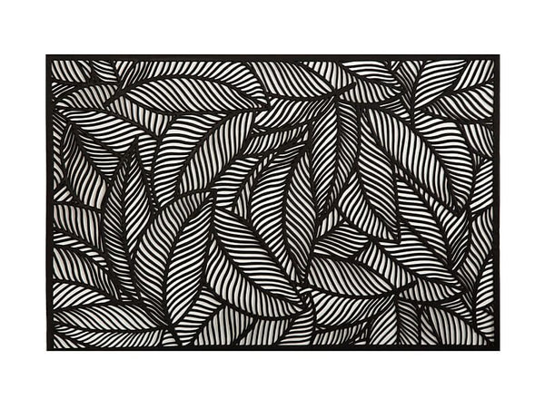 Maxwell & Williams Table Accents Cut-Out Placemat 45x30cm Leaf Black