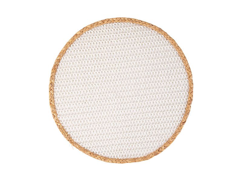 Maxwell & Williams Table Accents Round Placemat 38cm White Natural