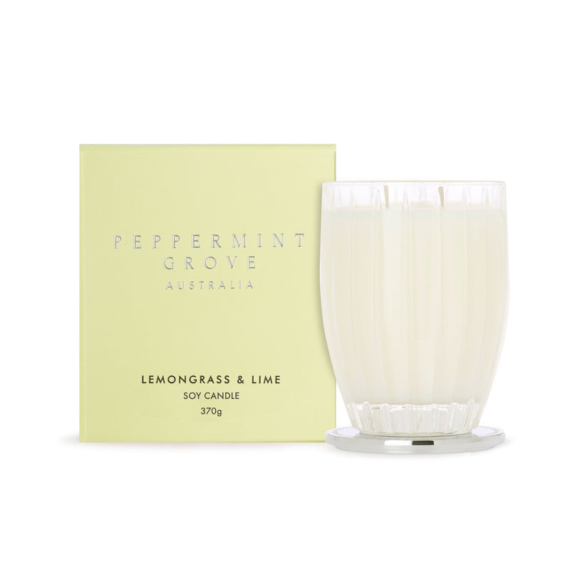 Peppermint Grove Australia - Lemongrass & Lime Soy Candle - 370g