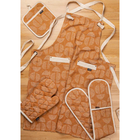 Ladelle Splice Ginger Kitchen Towels - Pack of 2 - 45x70cm