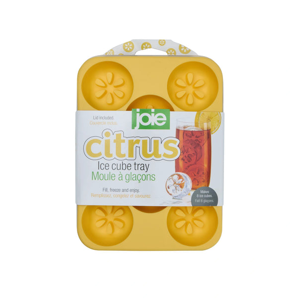 Joie Citrus Ice Cube Tray With Lid - Yellow