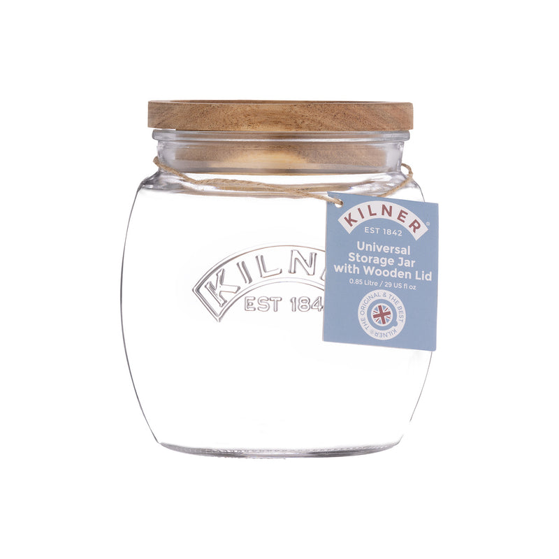 Kilner Universal Jar With Wooden Lid 850ml