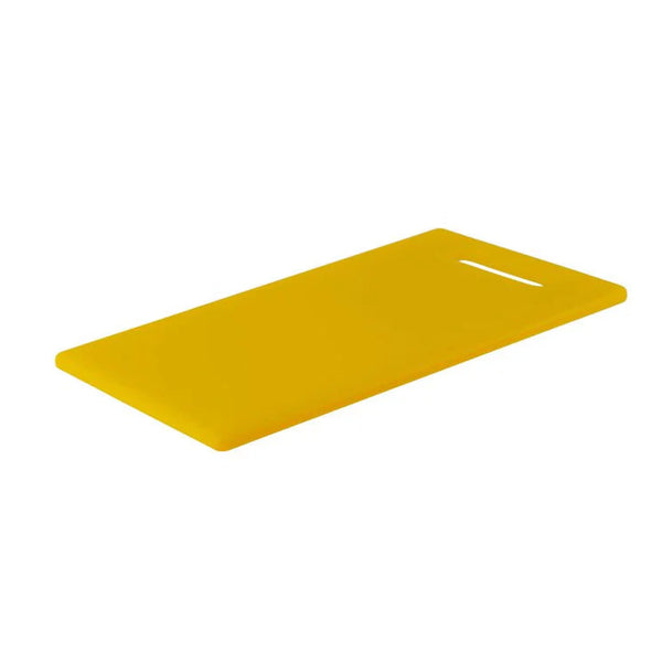 Chef Inox Colour Coded Cutting Board With Handle - Yellow – 25x40x1.3cm