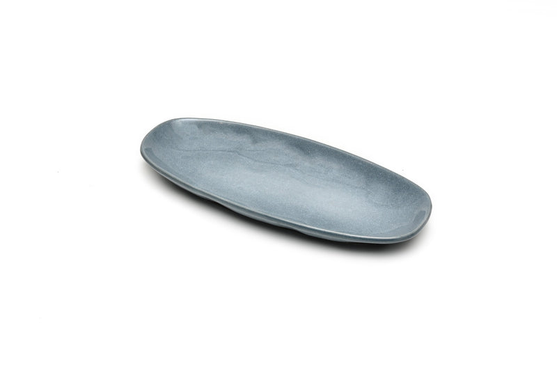 Classica Oval Plate Reactive Blue - 28x13cm