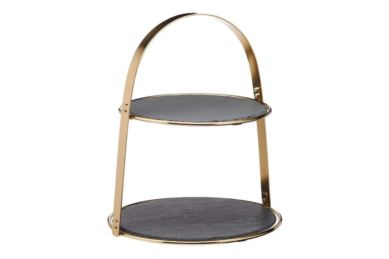 Artesa Slate Serving Stand 2 Tier 29x35cm