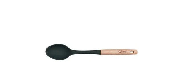 Cuisena Beechwood & Silicone Solid Spoon - 37cm