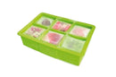 Vin Bouquet 6 Silicone Square Ice Tray - 4.5x4.5cm - Green