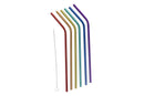 Joie Rainbow Stainless Steel Straw Set with Cleaning Brush - 6pcs