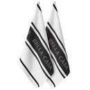 Ladelle Bella Casa Grey 2pk Kitchen Towel - 50x70cm