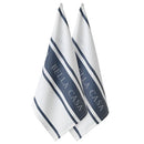 Ladelle Bella Casa Regatta Blue 2pk Kitchen Towel - 50x70cm